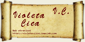 Violeta Čiča vizit kartica